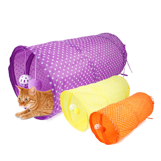 Factory direct new pet supplies cat toys cat cat tunnel toys foldable cat channel runway